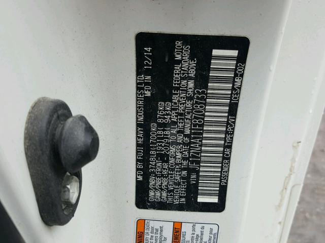 JF1ZNAA11F8708733 - 2015 TOYOTA SCION FR-S კრემისფერი ფოტო 10