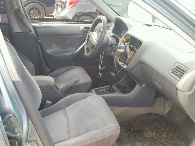 2HGEJ6610YH531553 - 2000 HONDA CIVIC BASE 蓝色 照片 5