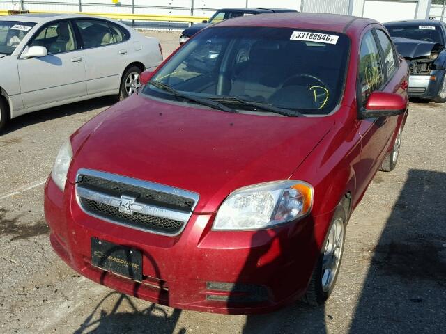 KL1TD5DE3BB214337 - 2011 CHEVROLET AVEO LS RED photo 2