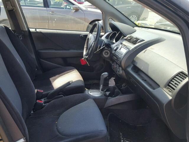 JHMGD38657S052167 - 2007 HONDA FIT S 黑色 照片 5