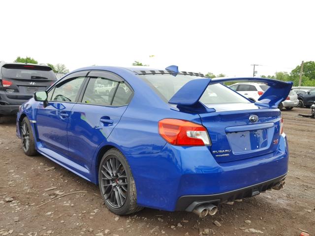 JF1VA2M64G9803323 - 2016 SUBARU WRX STI BLUE photo 3