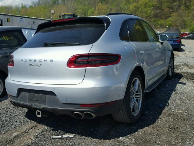 WP1AB2A51GLB47035 - 2016 PORSCHE MACAN S SILVER photo 4