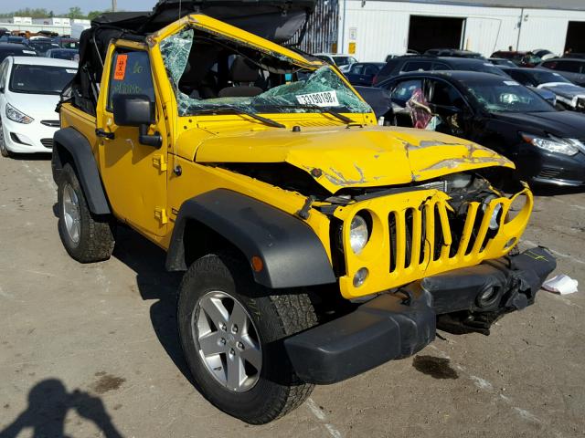 1C4AJWAG9FL640828 - 2015 JEEP WRANGLER S YELLOW photo 1