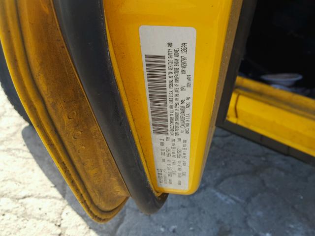 1C4AJWAG9FL640828 - 2015 JEEP WRANGLER S YELLOW photo 10