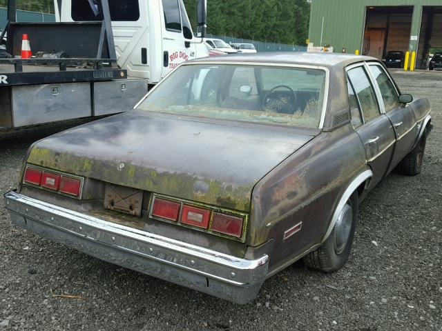 1Y69U7L105417 - 1977 CHEVROLET NOVA BROWN photo 4