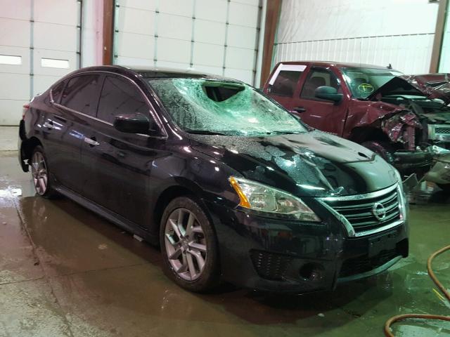 3N1AB7AP2DL767640 - 2013 NISSAN SENTRA BAS BLACK photo 1