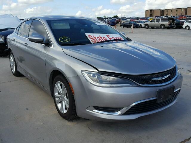 1C3CCCAB1FN590957 - 2015 CHRYSLER 200 LIMITE SILVER photo 1