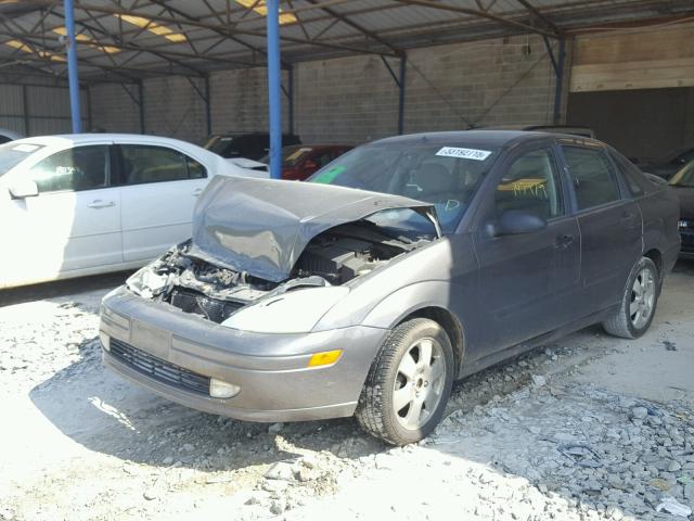 1FAFP38332W199086 - 2002 FORD FOCUS ZTS GRAY photo 2