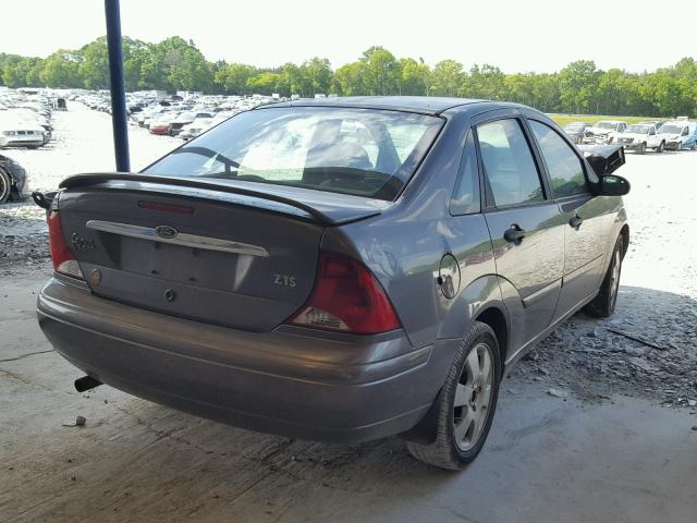 1FAFP38332W199086 - 2002 FORD FOCUS ZTS GRAY photo 4