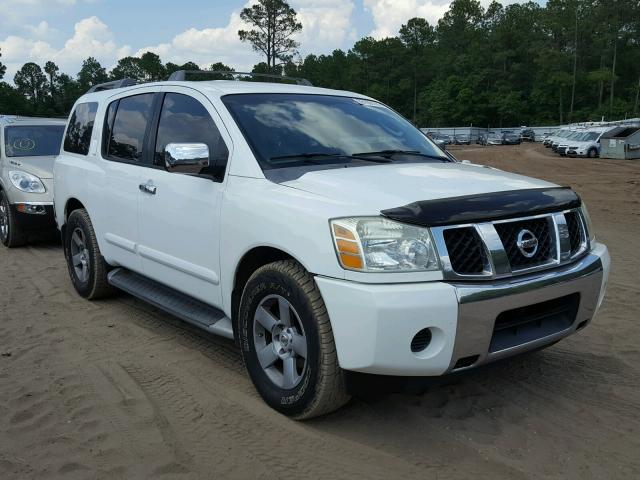 5N1AA08A04N737301 - 2004 NISSAN ARMADA SE WHITE photo 1