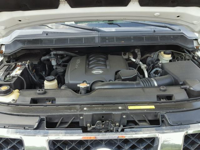 5N1AA08A04N737301 - 2004 NISSAN ARMADA SE WHITE photo 7