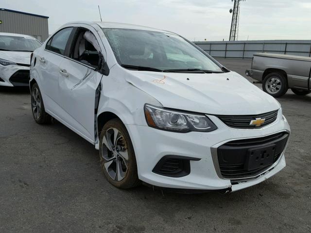 1G1JF5SB6J4106812 - 2018 CHEVROLET SONIC PREM WHITE photo 1