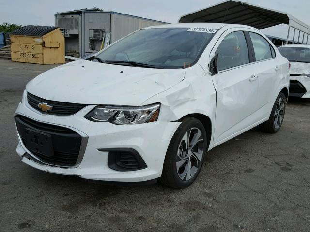 1G1JF5SB6J4106812 - 2018 CHEVROLET SONIC PREM WHITE photo 2