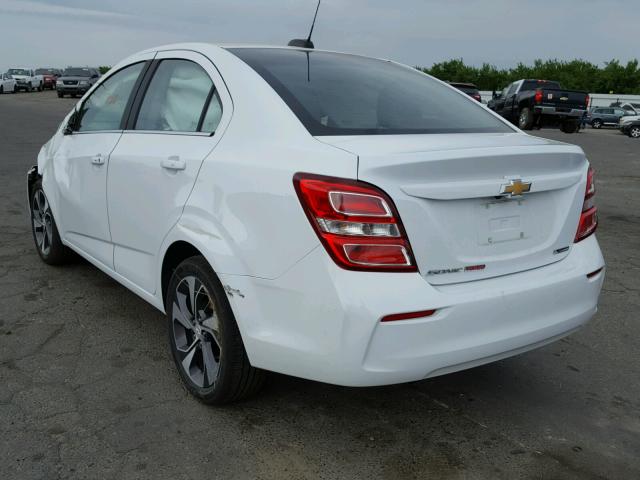 1G1JF5SB6J4106812 - 2018 CHEVROLET SONIC PREM WHITE photo 3