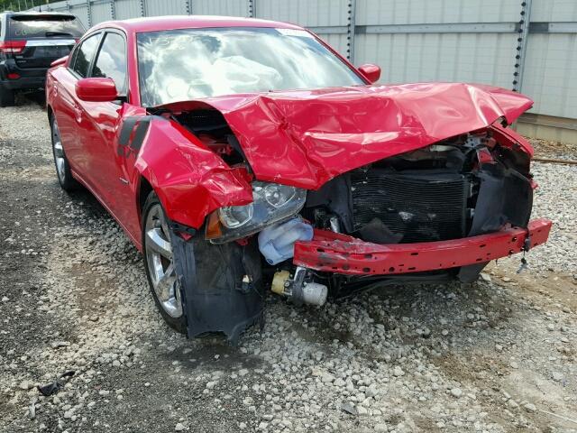 2C3CDXCT6EH264427 - 2014 DODGE CHARGER RED photo 1