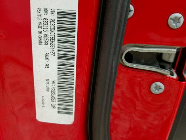 2C3CDXCT6EH264427 - 2014 DODGE CHARGER RED photo 10