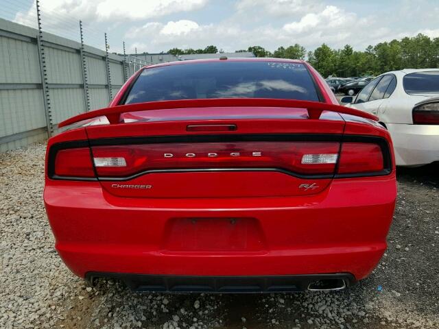 2C3CDXCT6EH264427 - 2014 DODGE CHARGER RED photo 9