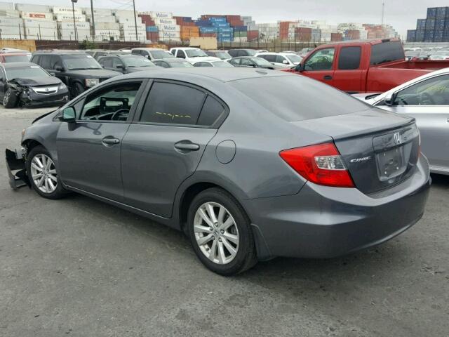 19XFB2F97CE337363 - 2012 HONDA CIVIC EXL GRAY photo 3