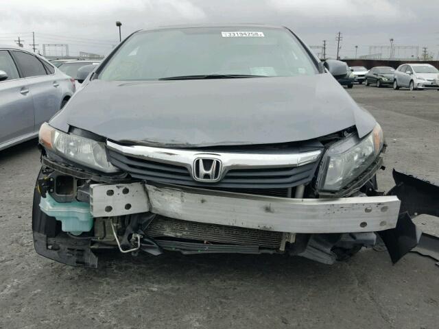 19XFB2F97CE337363 - 2012 HONDA CIVIC EXL GRAY photo 9