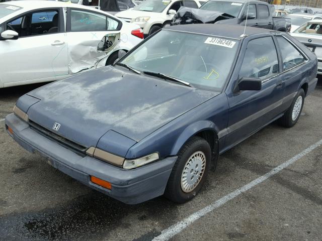 JHMBA5325GC087904 - 1986 HONDA ACCORD DX BLUE photo 2