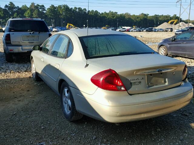 1FAFP53U53A121080 - 2003 FORD TAURUS SE SILVER photo 3