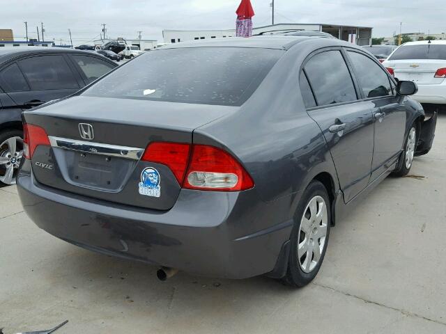 19XFA16529E035515 - 2009 HONDA CIVIC LX GRAY photo 4