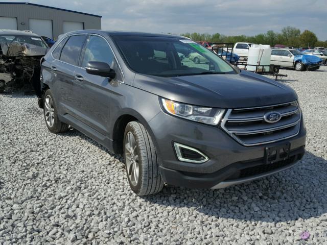 2FMTK4K87FBC11894 - 2015 FORD EDGE TITAN GRAY photo 1