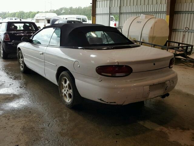 3C3EL55H6WT277938 - 1998 CHRYSLER SEBRING JX WHITE photo 3