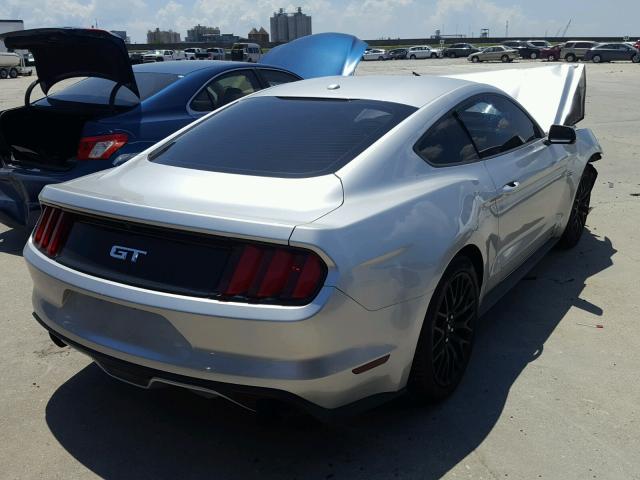 1FA6P8CF4G5205036 - 2016 FORD MUSTANG GT SILVER photo 4
