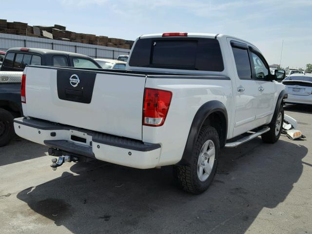 1N6AA07B77N219783 - 2007 NISSAN TITAN XE WHITE photo 4