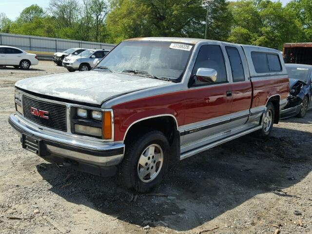 2GTEK19K4K1553431 - 1989 GMC SIERRA K15 RED photo 2