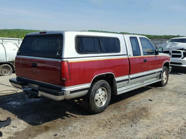 2GTEK19K4K1553431 - 1989 GMC SIERRA K15 RED photo 4