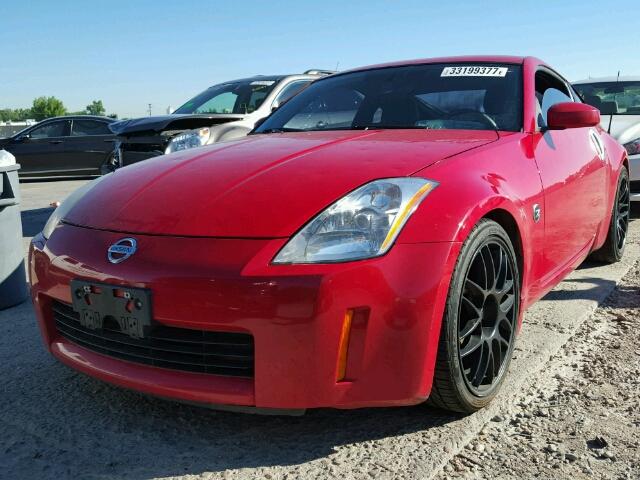 JN1AZ34D23T115357 - 2003 NISSAN 350Z RED photo 2