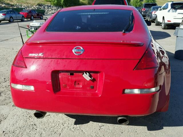 JN1AZ34D23T115357 - 2003 NISSAN 350Z RED photo 6