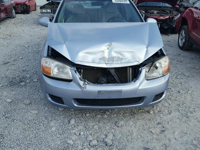 KNAFE121575402498 - 2007 KIA SPECTRA EX BLUE photo 9