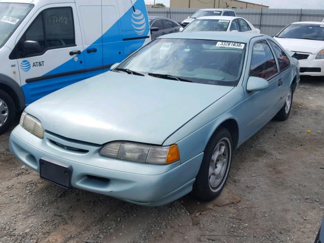 1FALP6248RH116322 - 1994 FORD THUNDERBIR TURQUOISE photo 2