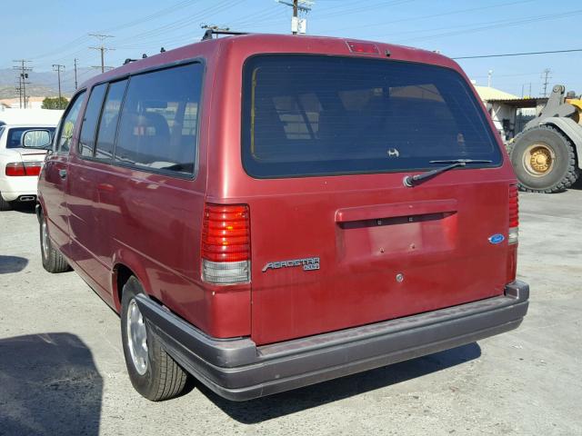 1FMDA31X1VZB46224 - 1997 FORD AEROSTAR RED photo 3