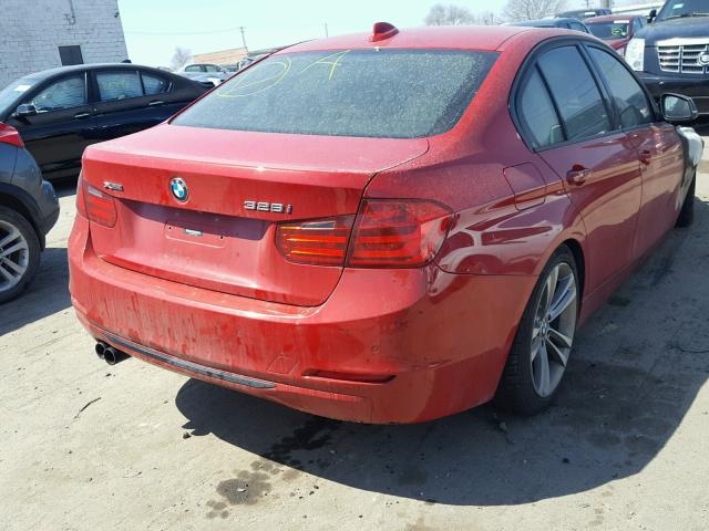 WBA3B3C53DF538143 - 2013 BMW 328 XI RED photo 4