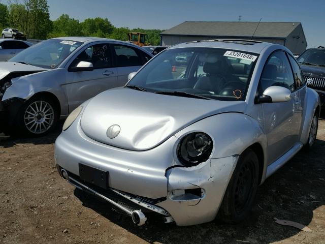 3VWCR31C84M422790 - 2004 VOLKSWAGEN NEW BEETLE ნაცრისფერი ფოტო 2