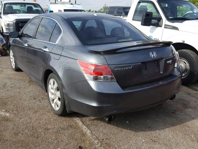 1HGCP368X8A008993 - 2008 HONDA ACCORD EXL GRAY photo 3