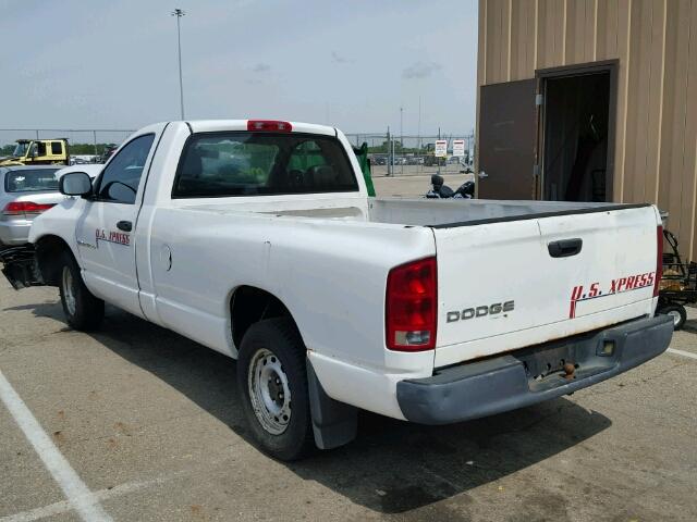 1D7HA16N34J137576 - 2004 DODGE RAM 1500 S WHITE photo 3