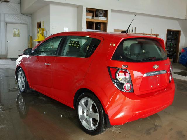 1G1JF6SB8C4223946 - 2012 CHEVROLET SONIC LTZ ORANGE photo 3