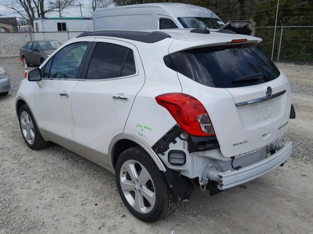 KL4CJBSBXFB246551 - 2015 BUICK ENCORE CON WHITE photo 3