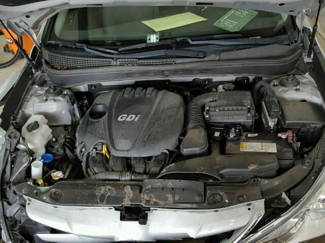 5NPEB4AC5DH675657 - 2013 HYUNDAI SONATA GLS SILVER photo 7