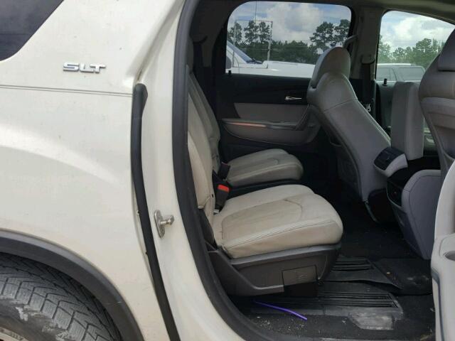 1GKER33707J102784 - 2007 GMC ACADIA SLT WHITE photo 6