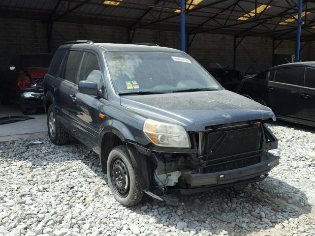 5FNYF28706B032617 - 2006 HONDA PILOT EX BLUE photo 1