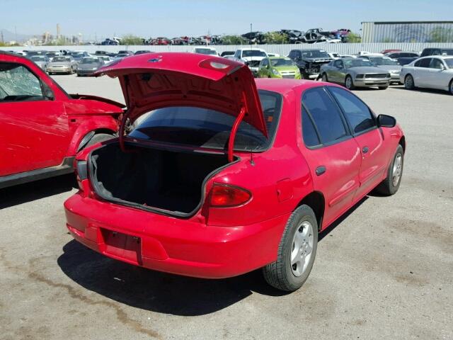 1G1JC524317401794 - 2001 CHEVROLET CAVALIER B RED photo 4