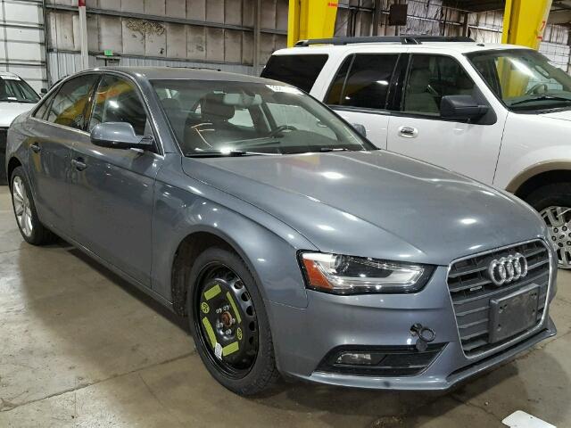 WAUFFAFL6DN042629 - 2013 AUDI A4 PREMIUM GRAY photo 1