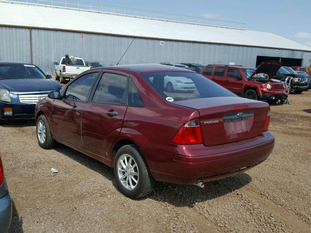 1FAFP34N37W268292 - 2007 FORD FOCUS ZX4 RED photo 3
