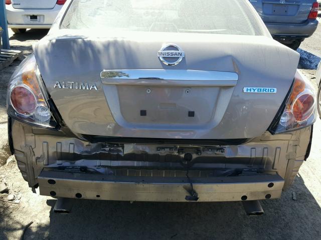 1N4CL21E18C231533 - 2008 NISSAN ALTIMA HYB GOLD photo 9